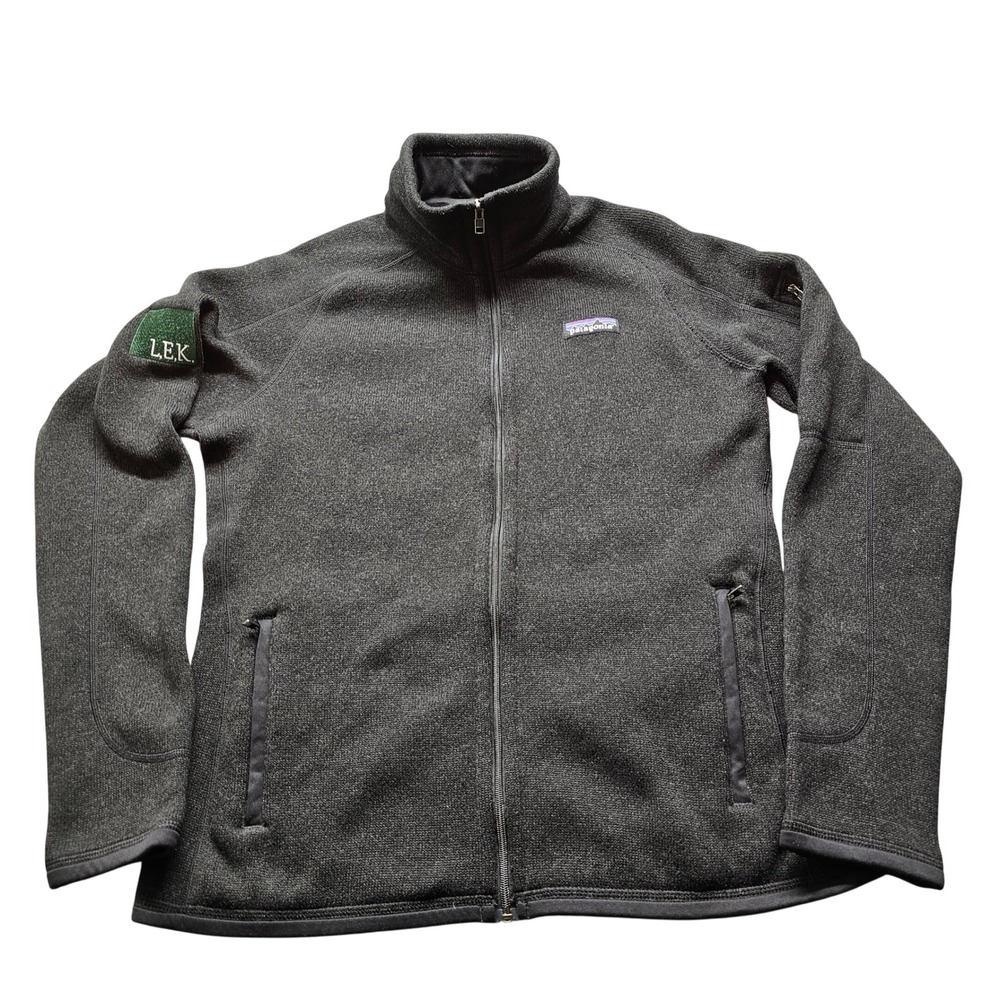 Patagonia Better Sweater Full Zip Jacket Mens S Gray L.E.K. Fleece 25527